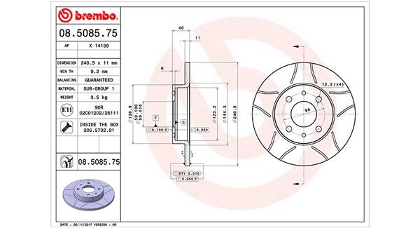 MAGNETI MARELLI Тормозной диск 360406021605